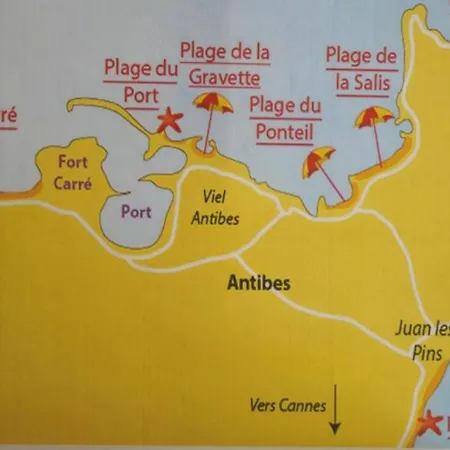 Antibes, 1 Piece, 4 Personnes - Fr-1-252-101 * Antibes